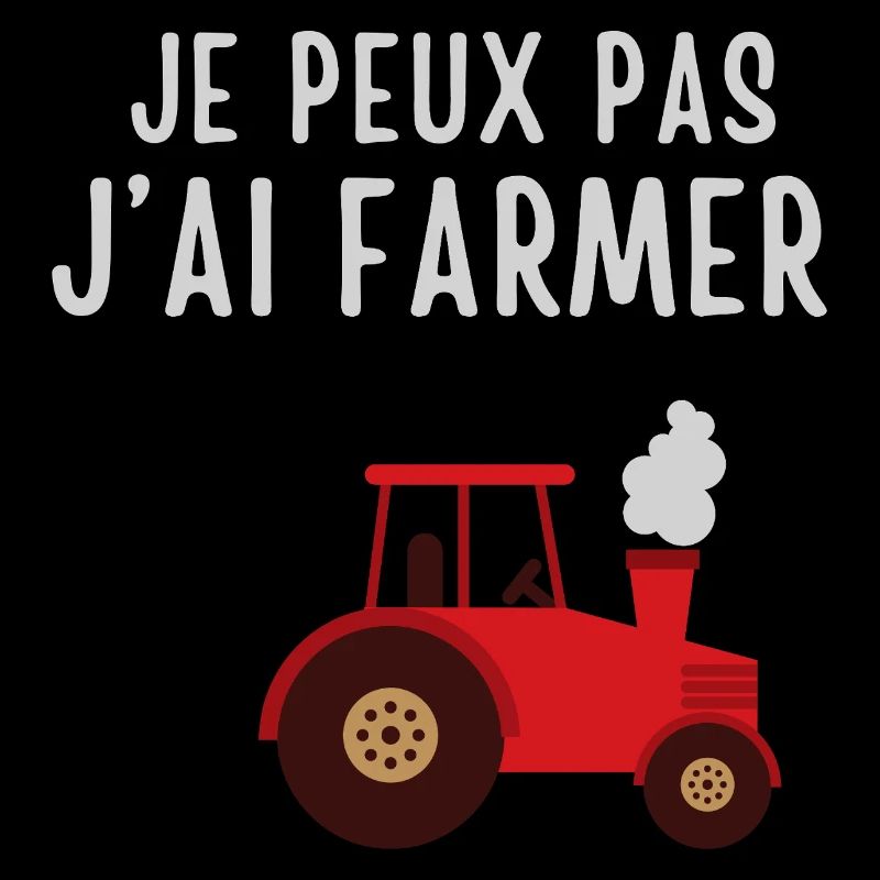 Humorous farmer in tractor
