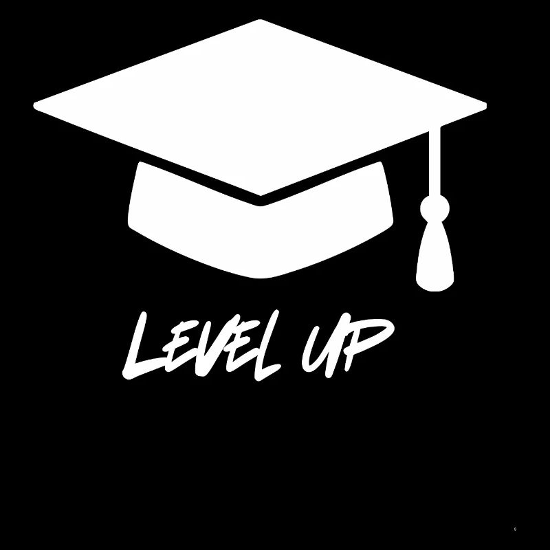 Level Up  Graduation Cap  Abi & Abschluss Geschenk