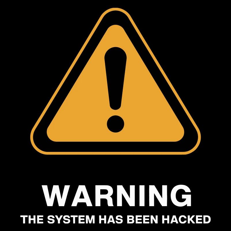 Hacked System Warning Icon