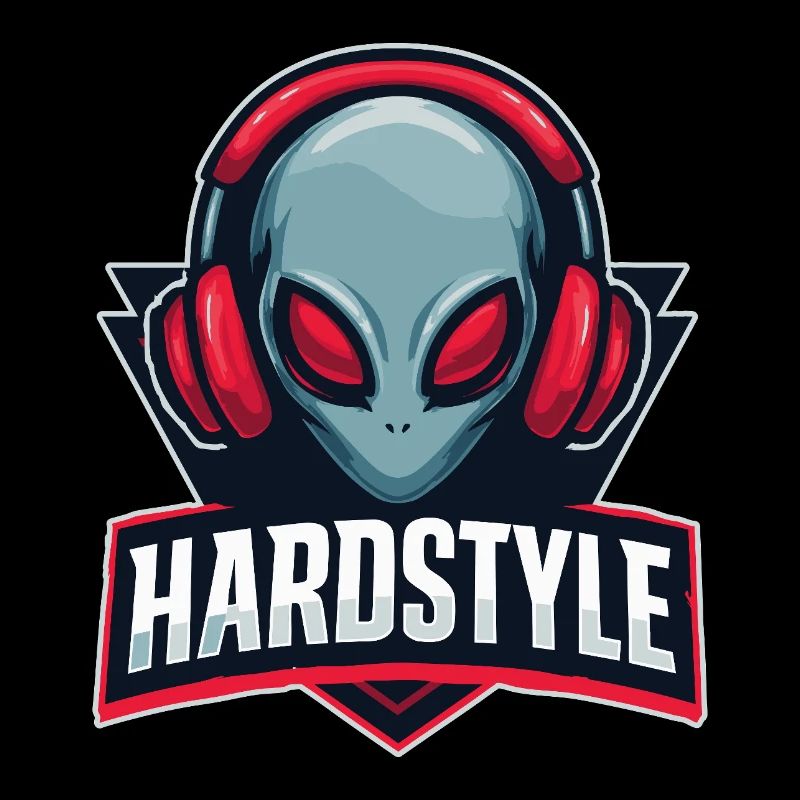 HARDSTYLE Alien Kopfhörer Motiv