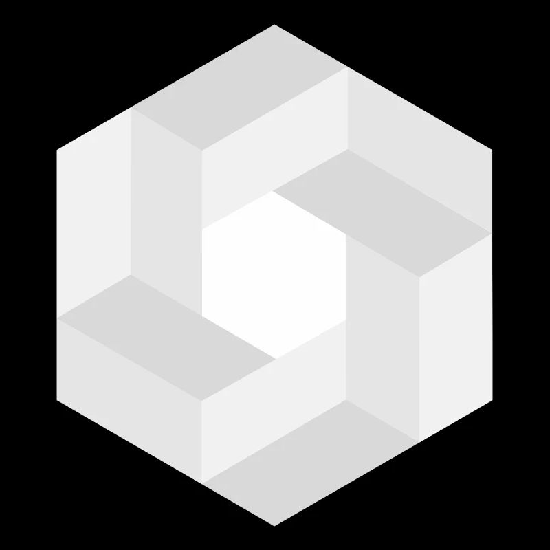 Black and white geometric pattern print