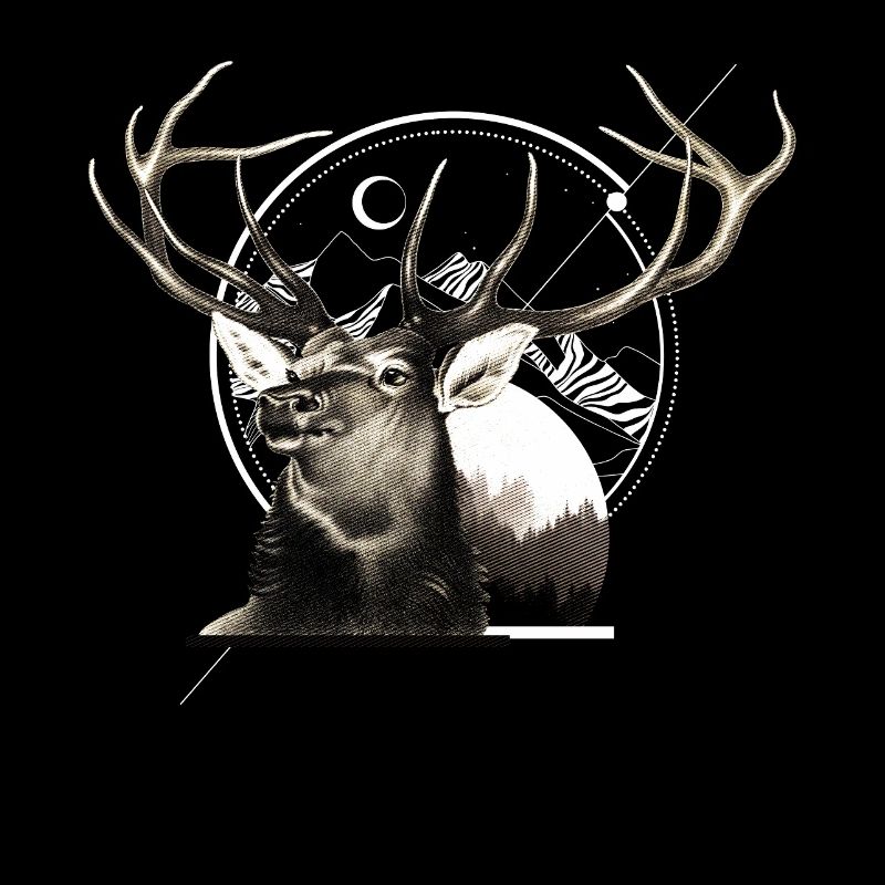 Mountain Deer Graphic
