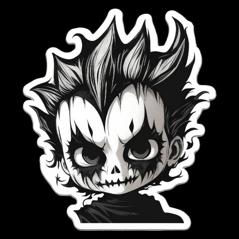 Chibi crâne épineux