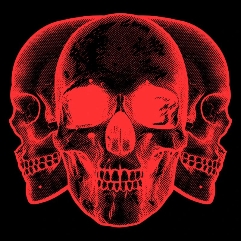 Red skulls