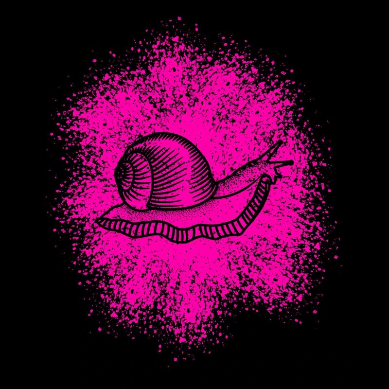 Cute snail with snail shell