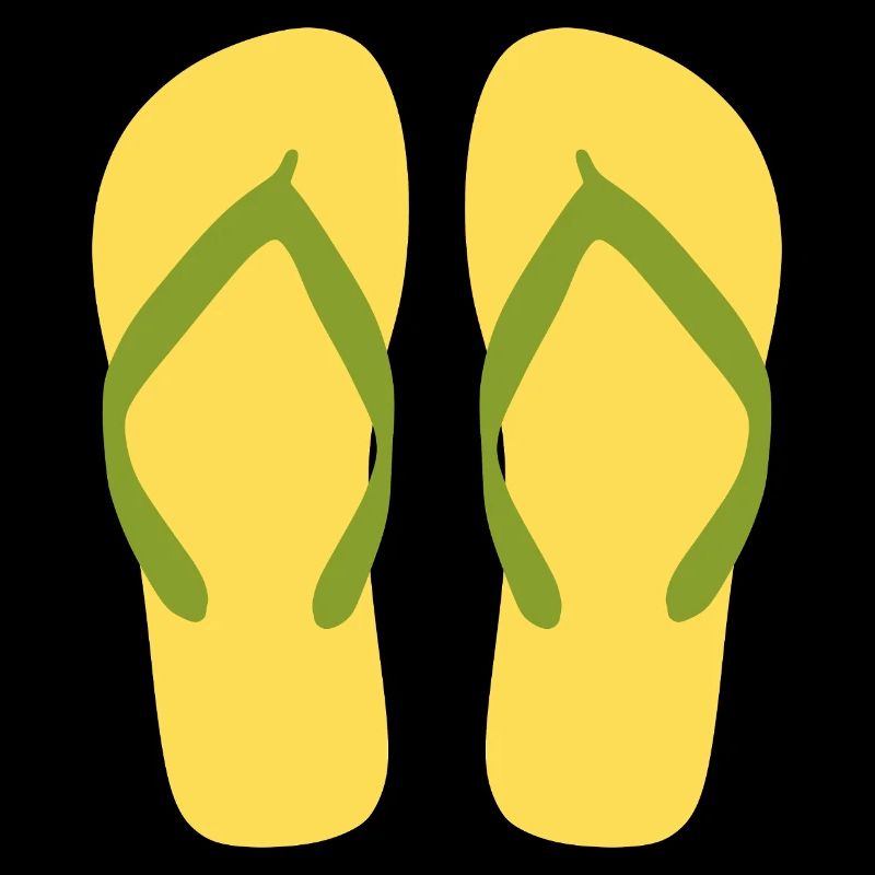 Sonnengelbe Flipflops