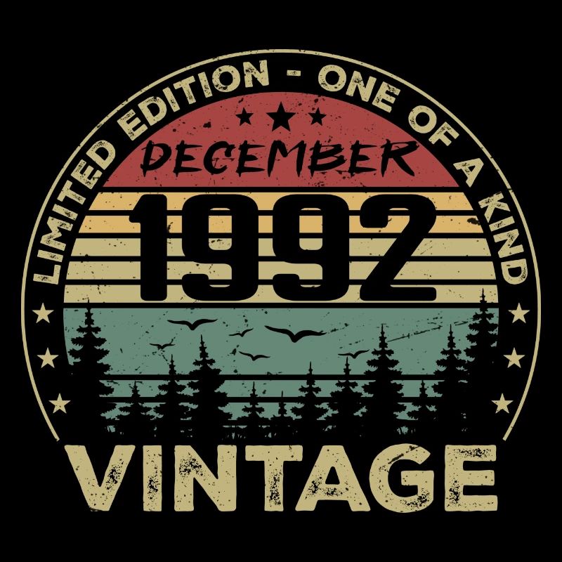Dezember 1992 Retro Vintage Geburtstagsgeschenk