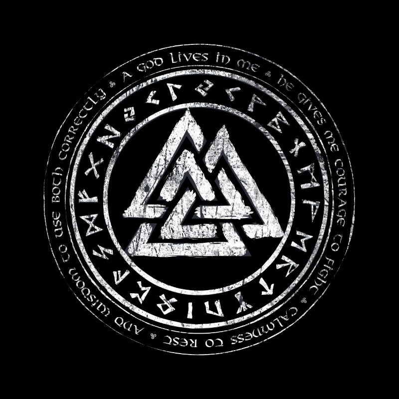 Valknut Wikinger Kelten Germanen Knoten Runen