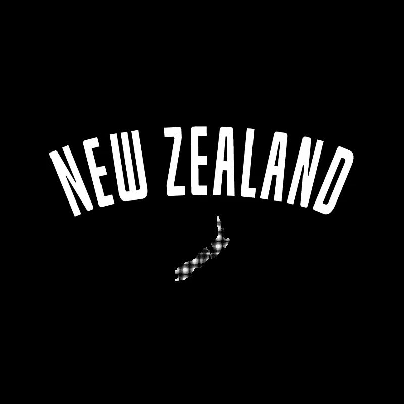 Neuseeland Retro Bogen-Logo