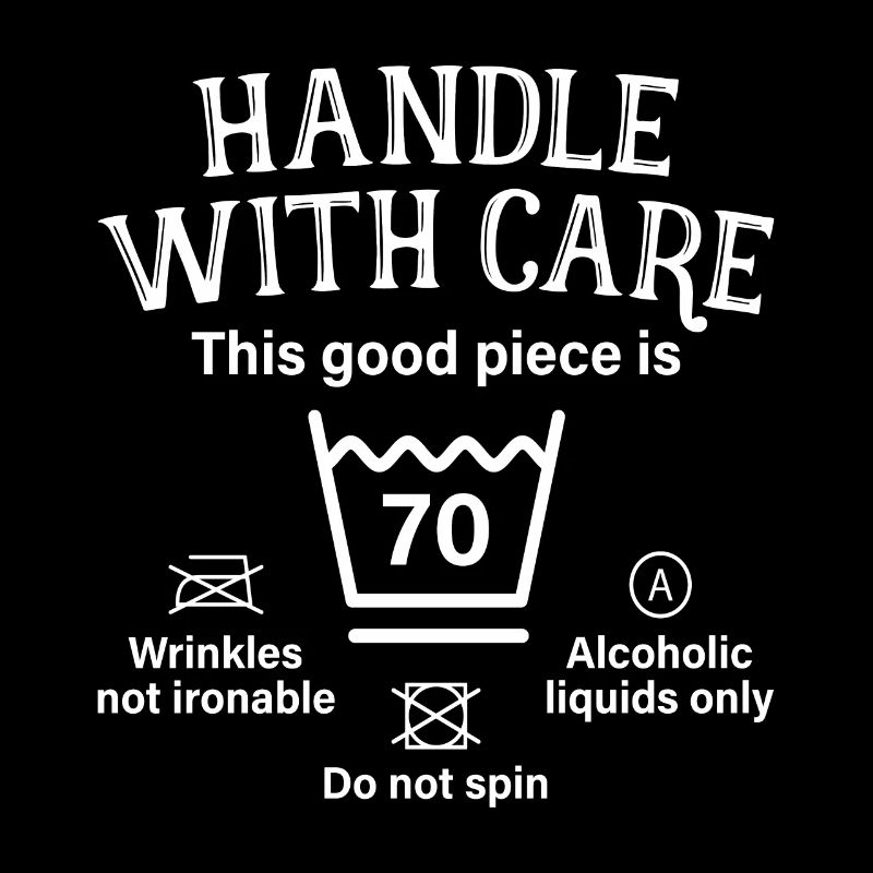 Handle With Care Siebzig Geschenk 70. Geburtstag