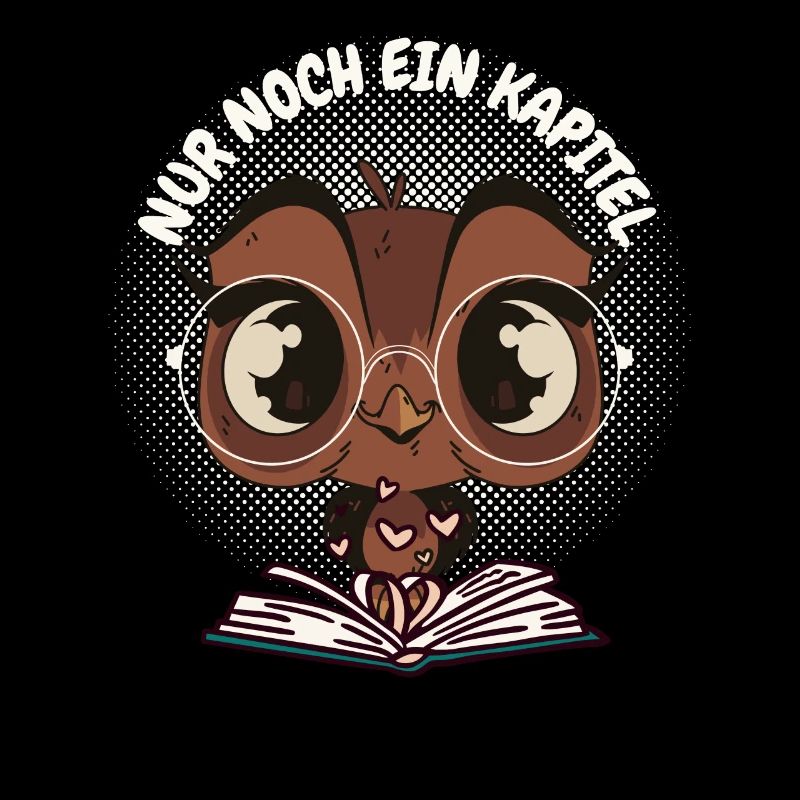 Süße Eule Buch "Nur noch ein Kapitel"