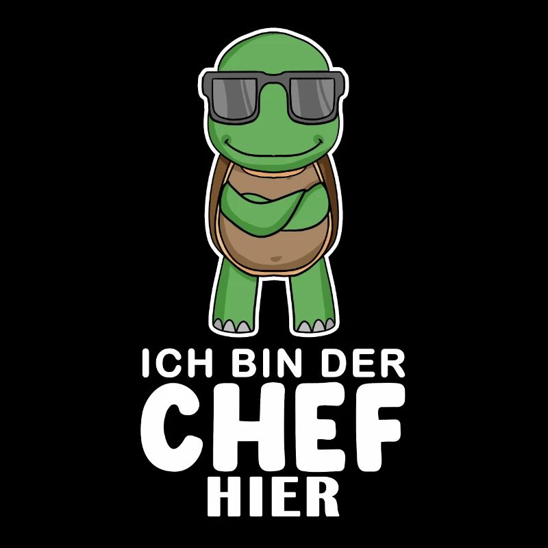 Cool Schildkröte Chef
