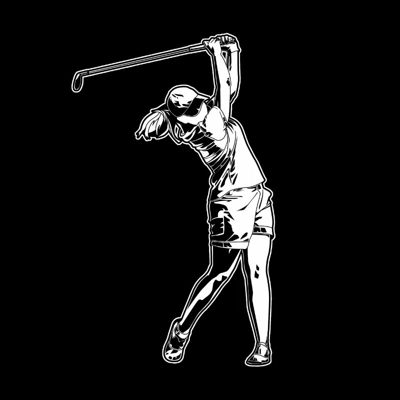 Golfer Mädchen