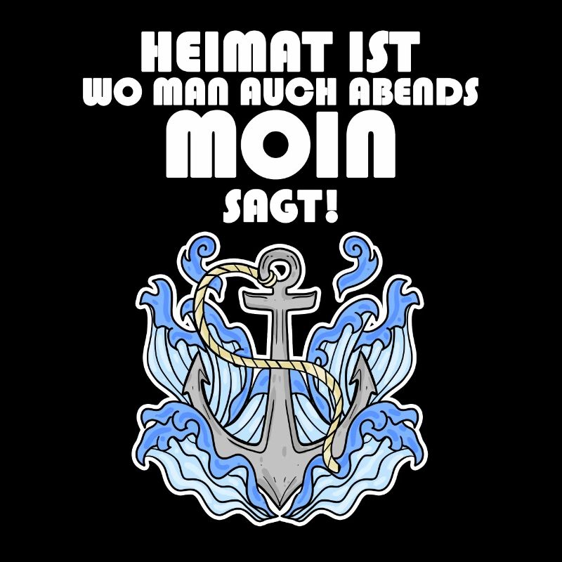 Anker Nordsee Plattdeutsch Spruch Moin
