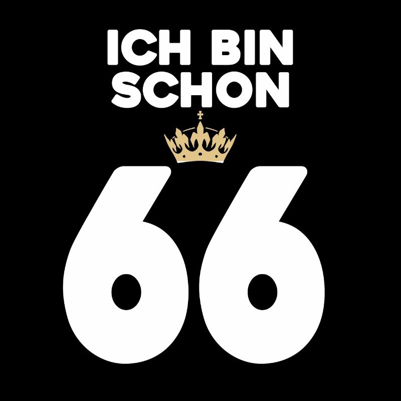 66. Geburtstag Geschenk - 66 Jahre mit Krone