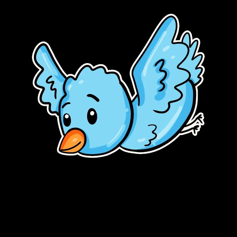 Ein blauer Vogel