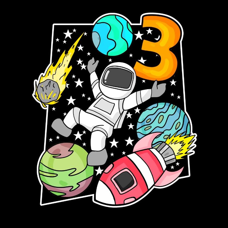 3 Anniversaire Garçon Astronaute