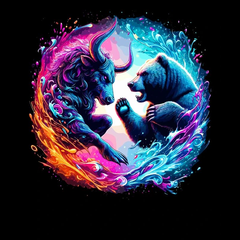 Bulle vs Bär Börsen Kampf