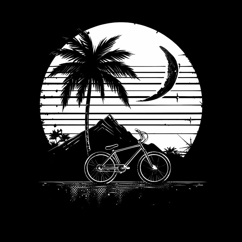 Mountain Biking Drawing