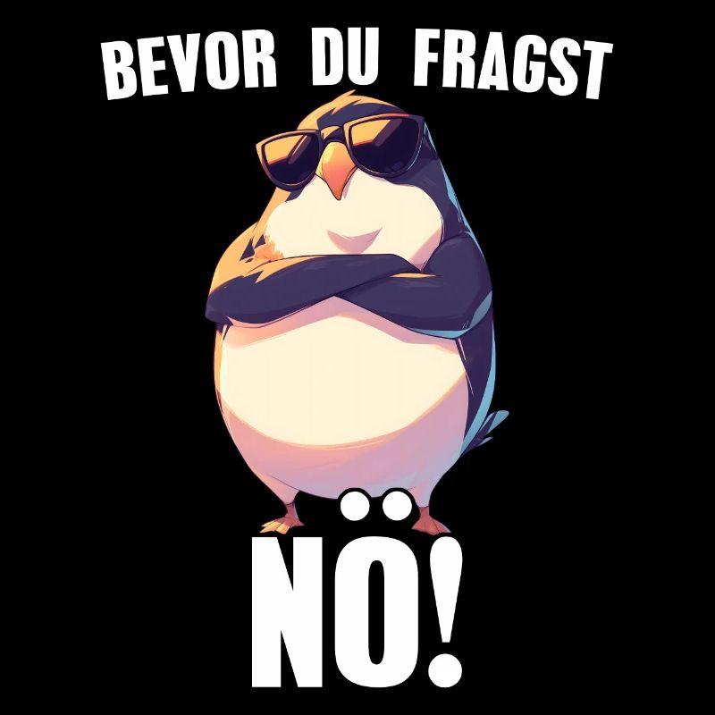 Before you ask: Nope! Sarcasm Comic Penguin