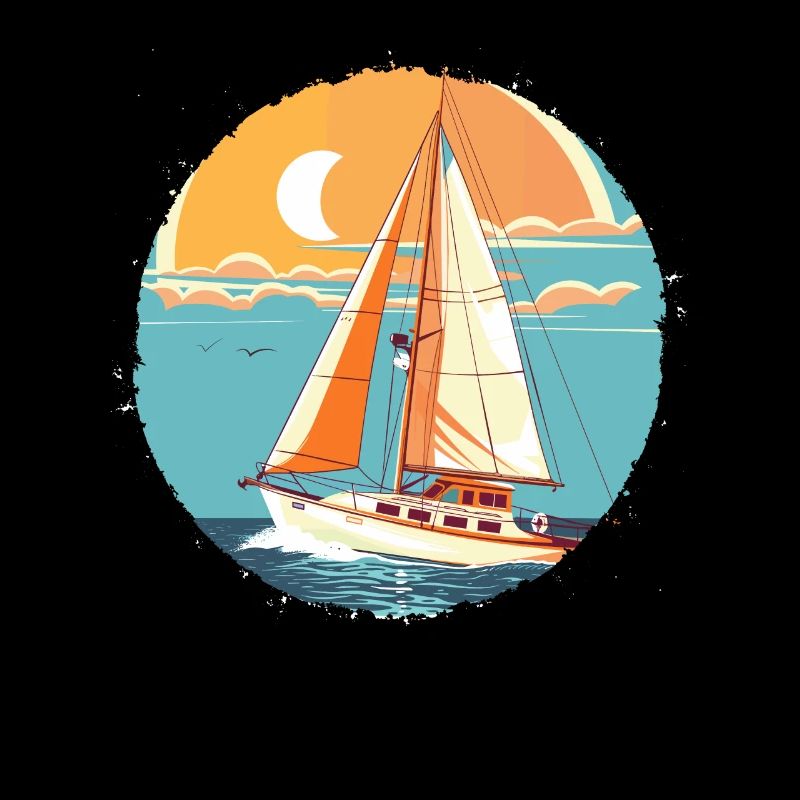Segeln Comic Look