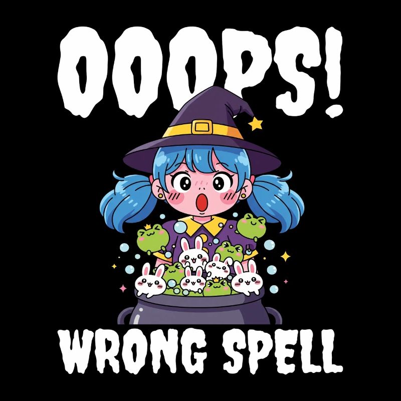 OOOPS! WRONG SPELL - WITCH HALLOWEEN