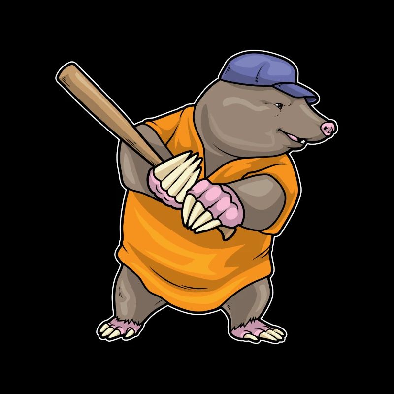 Maulwurf Baseball Baseballschläger