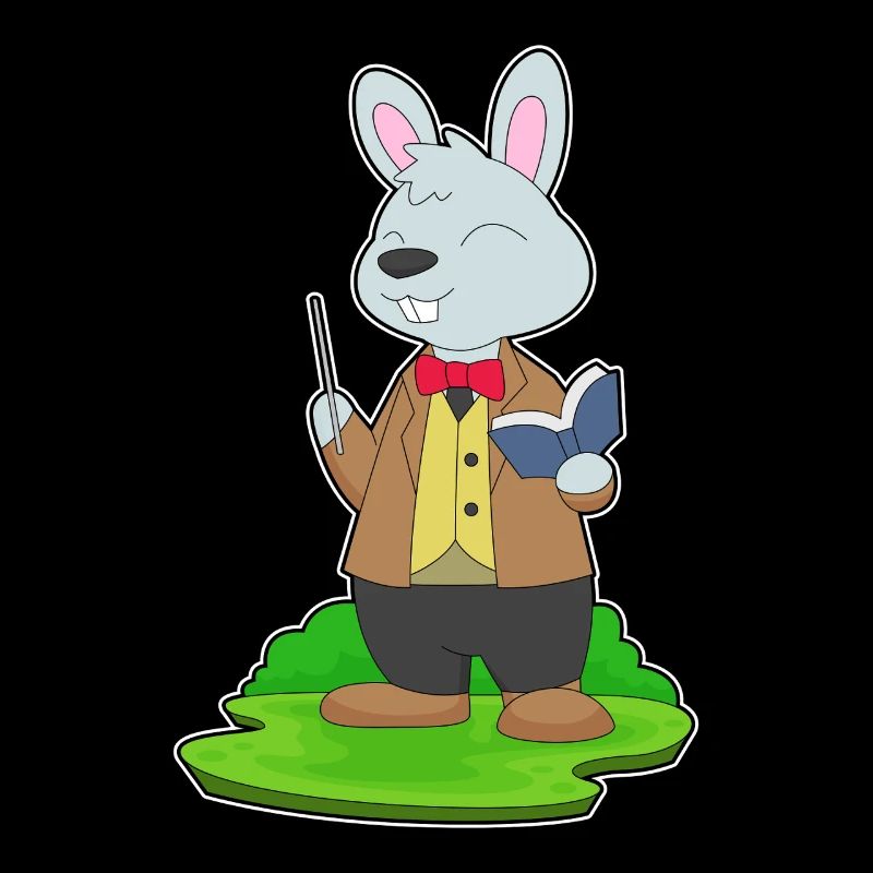 Hase Lehrer Buch Schule