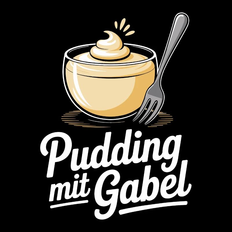 Pudding Mit Gabel