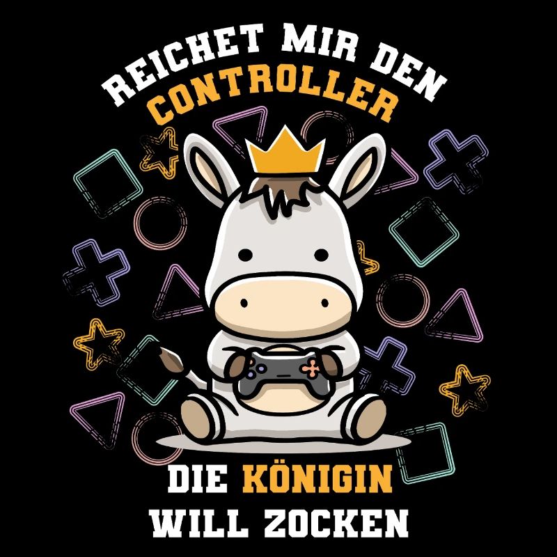 Reichet mir den controller die Königin will zocken
