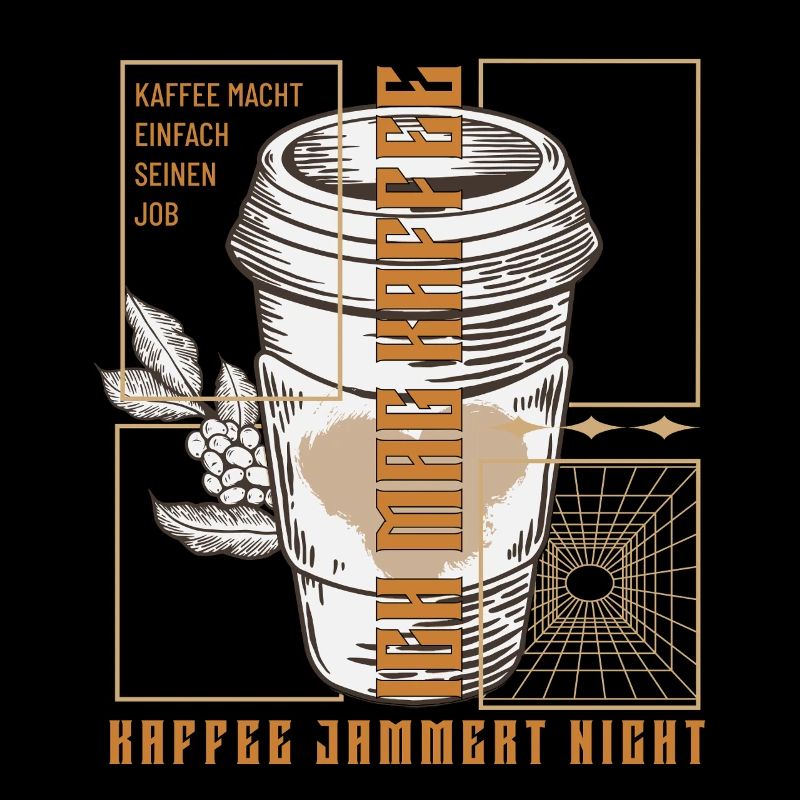 Kaffee Macht Einfach Seinen Job Retro