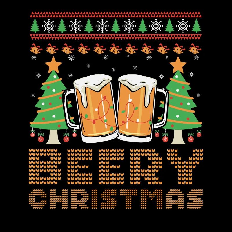 Beery Christmas Pull Moche Noël Bière Joyeux Noël