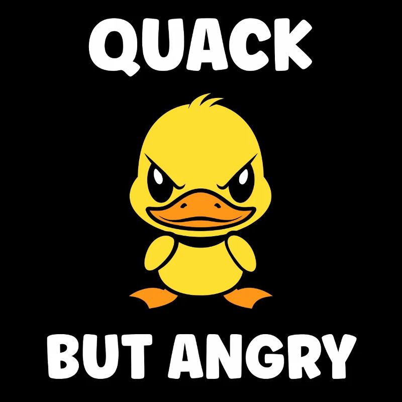 Furious Duck Cartoon
