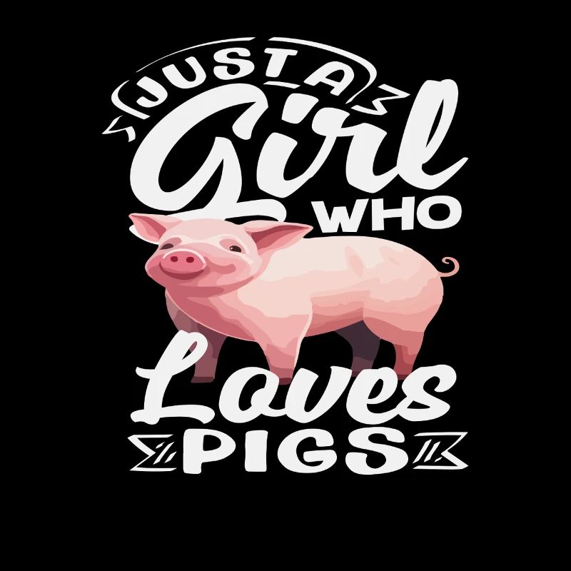 Nur ein Mädchen das Schweine liebt Ferkel