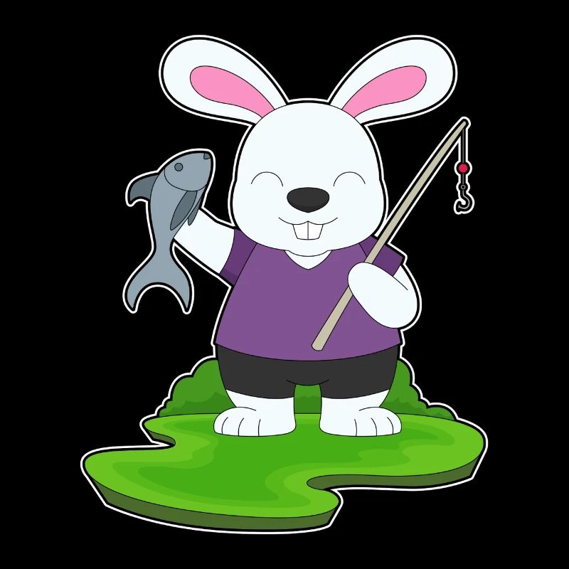 Pêche au poisson pêcheur lapin.