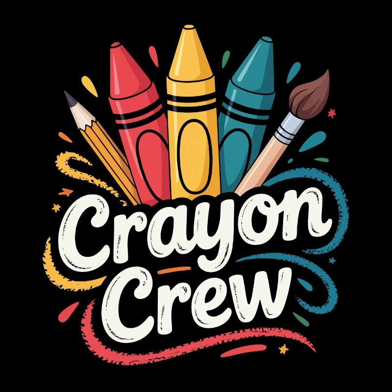 Explosion de couleurs de l’équipe Crayon