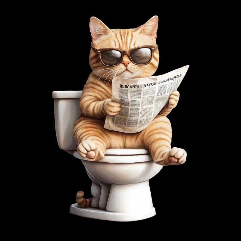 Drôle de chat chat propriétaire de chat Loo Cat Pet