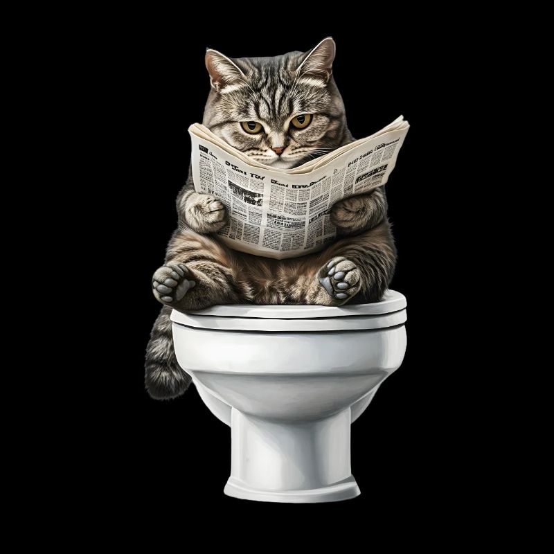 Drôle de chat chat propriétaire de chat Loo Cat Pet