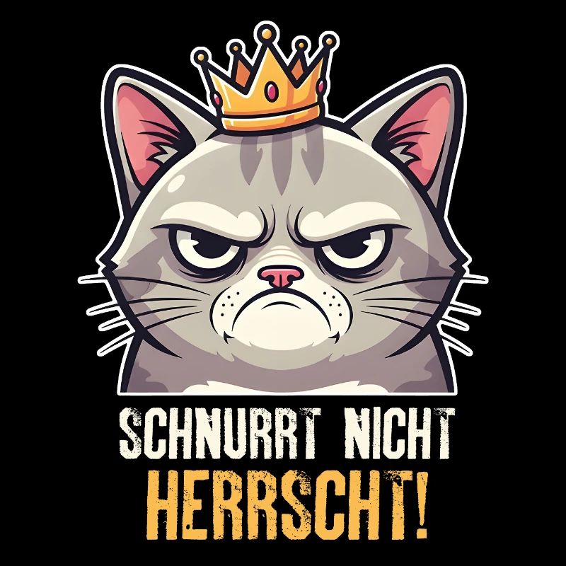 Grumpy Katze Herrscher Design