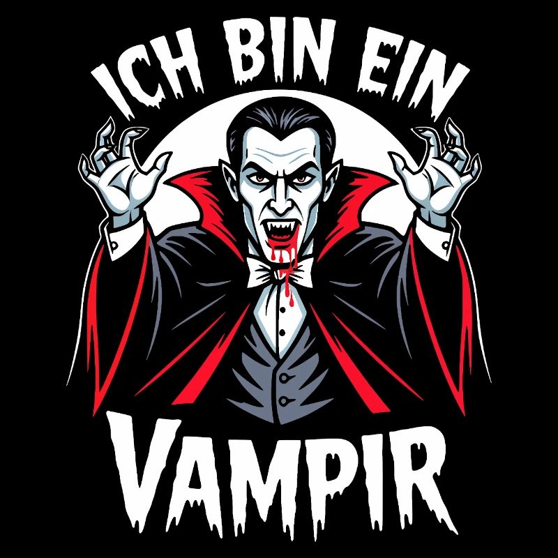 Vampir Kostüm Blutsauger Halloween Grusel 