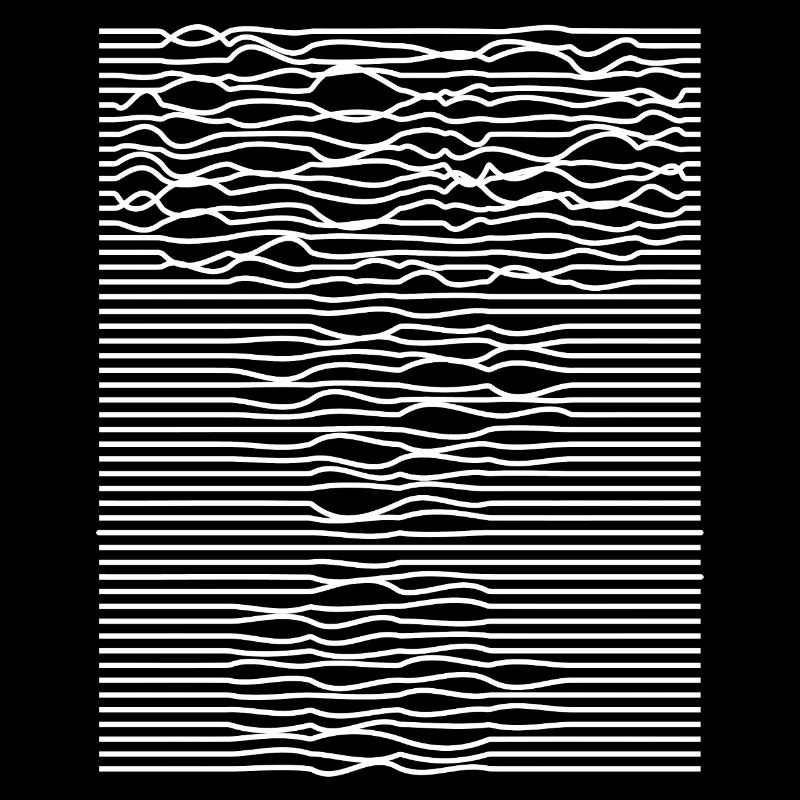 Illusion d’optique des rayures ondulées