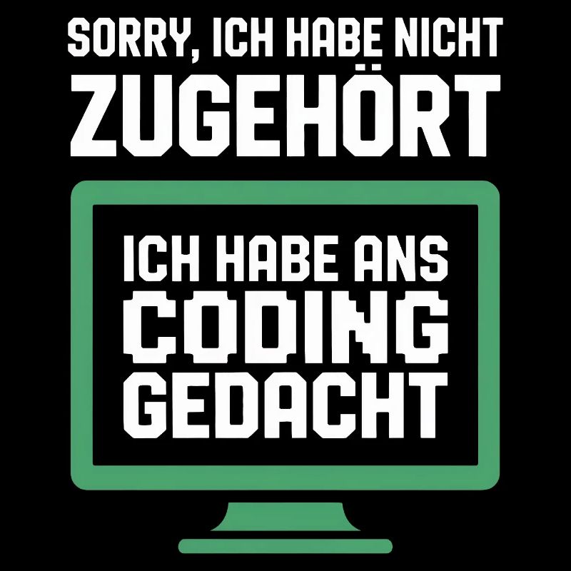 Coding Gedanke am Bildschirm