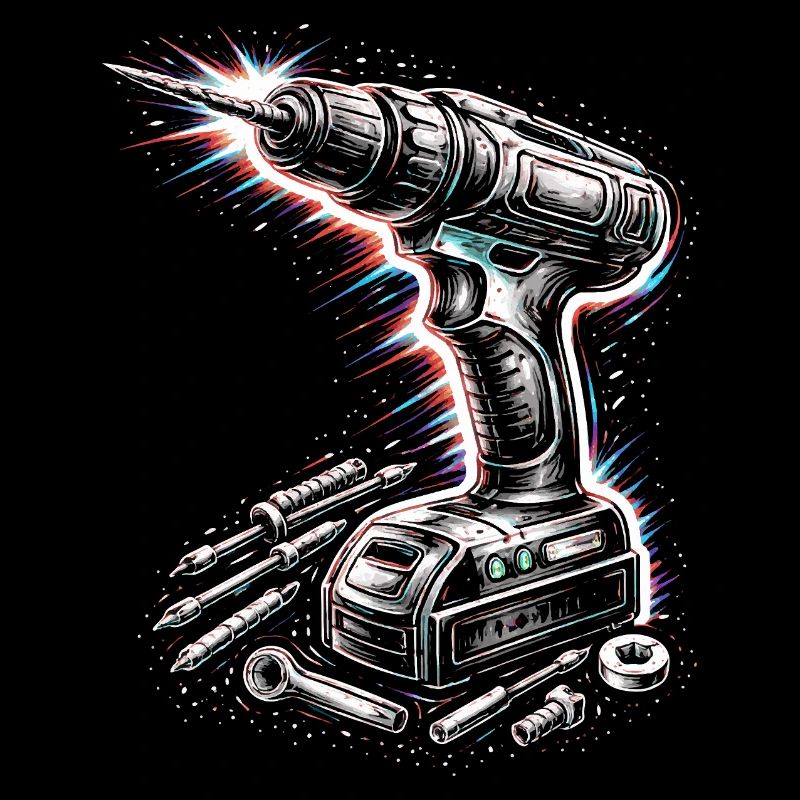 Cordless Screwdriver Tool DIY Design
