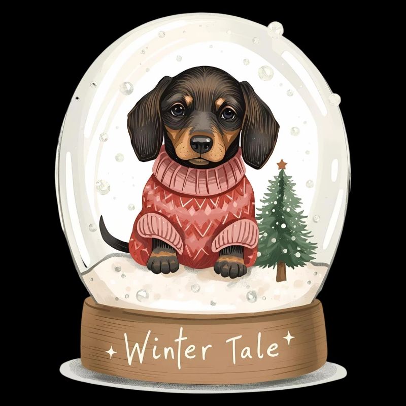 Dachshund in Snow Globe – Winter Tale