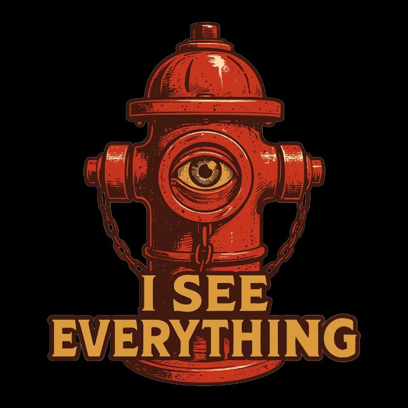 Ich sehe alles I see everything Hydrant