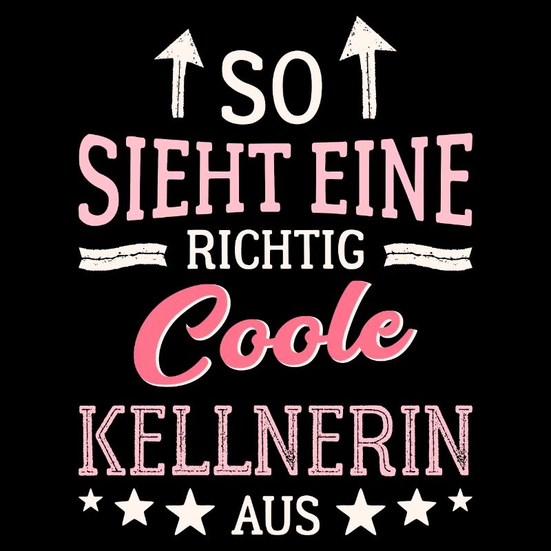 So sieht eine coole Kellnerin aus Bedienung