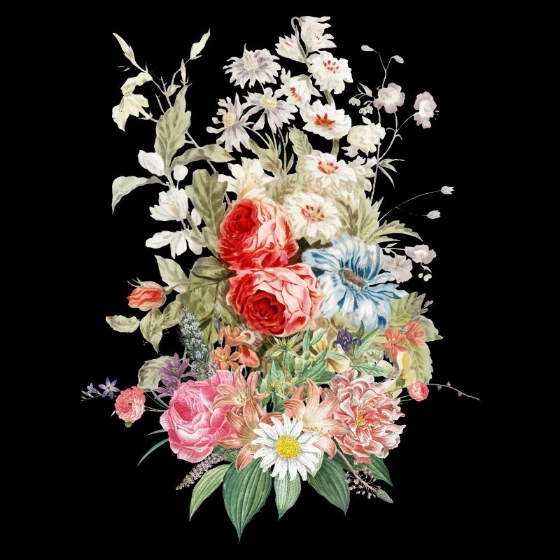 Design élégant de bouquet floral vintage