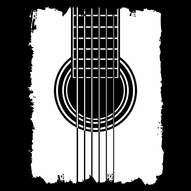 Style graffiti d’affiche de guitare