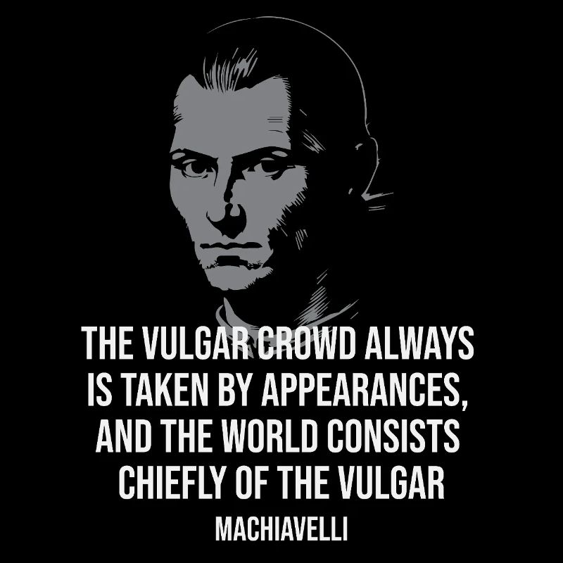 Silhouette de la citation de Machiavel