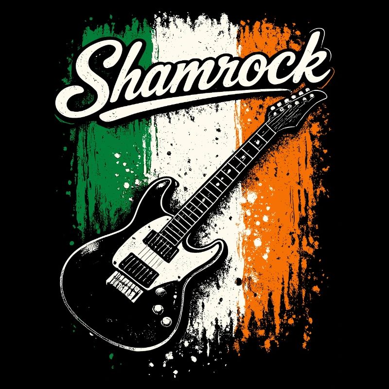 St Patrick E-Gitarre Irish Flag Rock